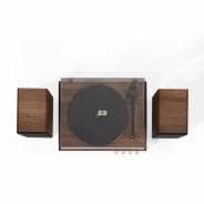 Crosley C65 Bluetooth Record Player with Bookshelf Speakers - Walnut