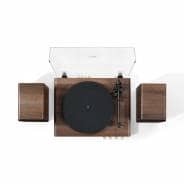 Crosley C65 Bluetooth Record Player with Bookshelf Speakers - Walnut