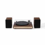 Crosley C65 Bluetooth Record Player with Bookshelf Speakers - Walnut