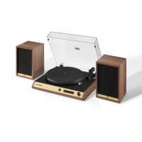 Crosley C72 Vintage Record Player with Bluetooth Speakers - Walnut
