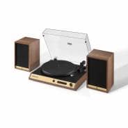 Crosley C72 Vintage Record Player with Bluetooth Speakers - Walnut