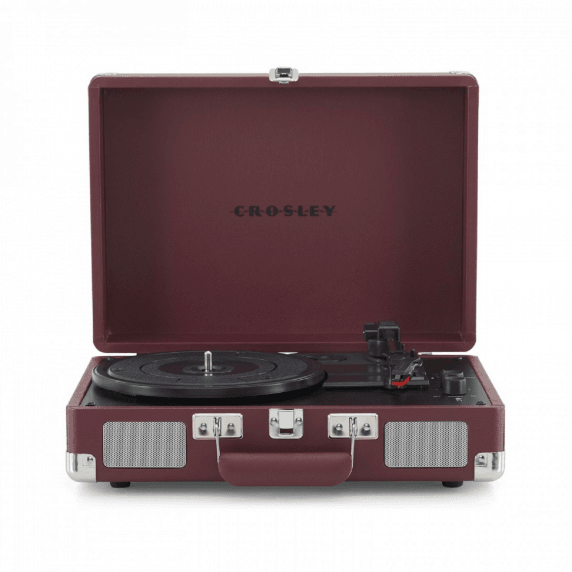 Crosley Cruiser Deluxe Portable Bluetooth Turntable - Burgundy