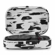 Crosley Discovery Portable Bluetooth Turntable - Black and White