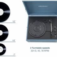 Crosley Voyager Portable Bluetooth Turntable - Washed Blue