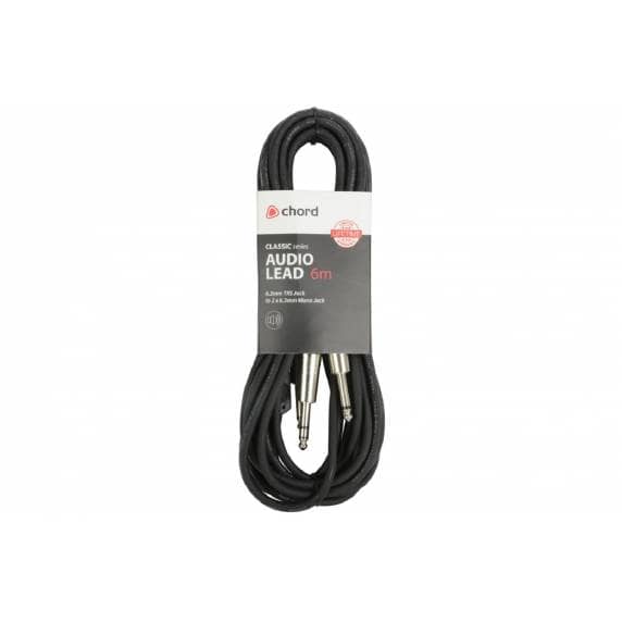 Dual MONO 1/4" (6.3mm) Jack to Stereo 1/4" (6.3mm) Jack Cable 6M