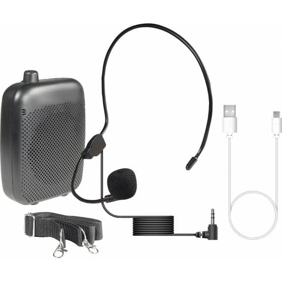 E-Audio 10W Portable Waistband Voice Amplifier with Wired Headset Microphone