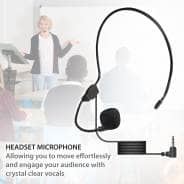 E-Audio 10W Portable Waistband Voice Amplifier with Wired Headset Microphone