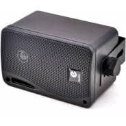 e-audio 3" 3-Way Background Music Speakers With Brackets 80W 4 Ohm (Black)