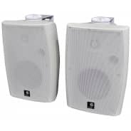 E-Audio 60W Active Bluetooth Wall Speakers (White)
