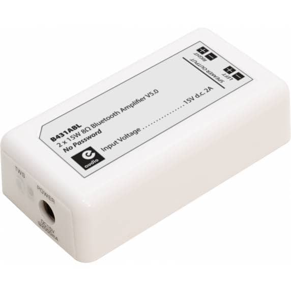 E-Audio Bluetooth 5.0 Stereo Amplifier - Alexa Compatible