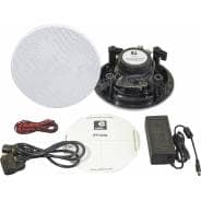 E-Audio Bluetooth Bathroom Speaker System - 2x 5.25" Ceiling Speakers