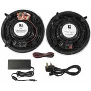 E-Audio Bluetooth Bathroom Speaker System - 2x 6.5" Ceiling Speakers