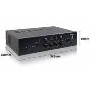 Eagle 120W Desktop Mixer Amplifier with Media Player, 230V or 24Vdc