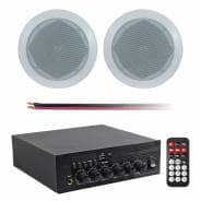 Eagle 2 x 30W Compact Bluetooth Amplifier Kit with 2 x 6.5" Ceiling Speakers