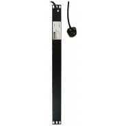 Eagle 8-Way UK Vertical Socket 19"" PDU with Surge Protection to UK Plug