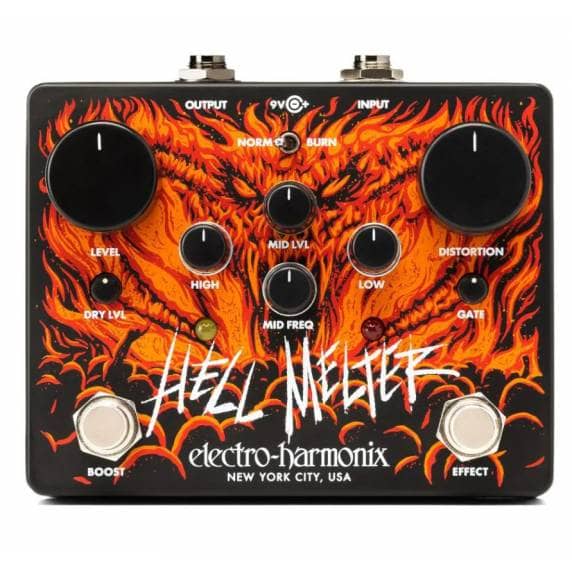 Electro-Harmonix Hell Melter Distortion Guitar Effects Pedal