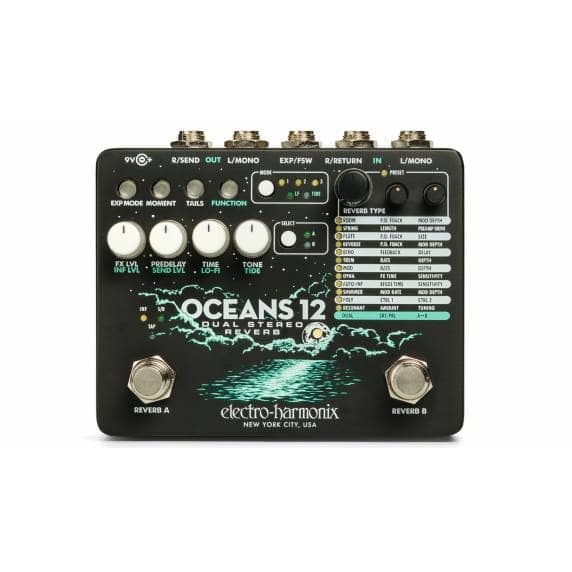 Electro Harmonix Oceans 12 Reverb Pedal