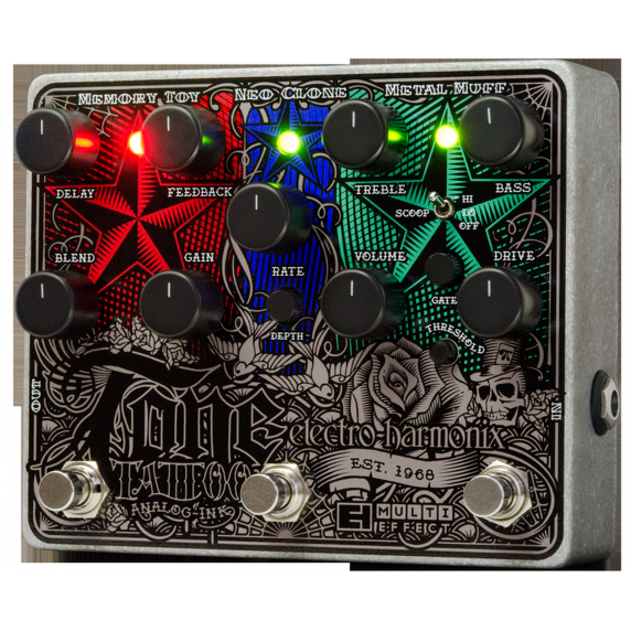 Electro-Harmonix Tone Tattoo Drive Analog Multi-Effects Pedal