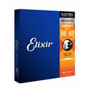 Elixir Electric Guitar Strings with NANOWEB Coating, Super Light (.009-.042)