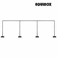 Equinox 10m x 4m (32ft x 13ft) Telescopic Wedding Backdrop - Stand, Pipe and Drape System