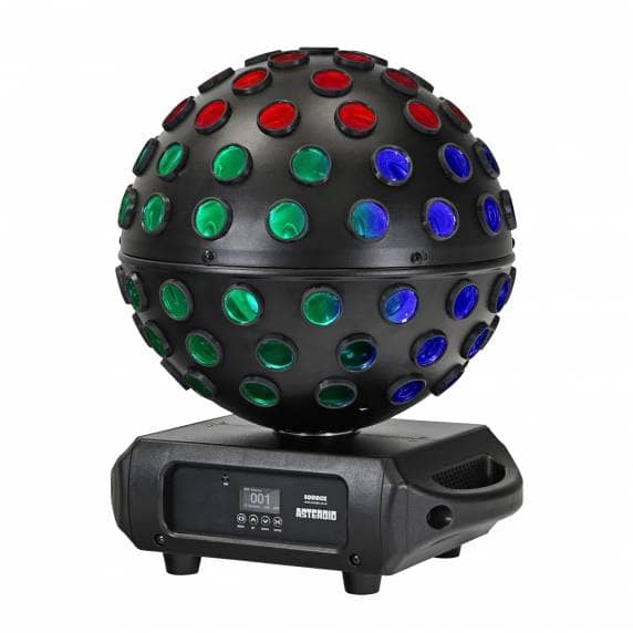 Equinox Asteroid 5 x 40W Quad-Colour RGBW LED Effect Light - Black