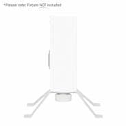 Equinox Batten Floor Standing Bracket (Single) - White