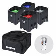 Equinox Colour Raider Lithium Battery Uplighter Pack