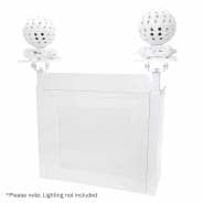 Equinox Quick Folding DJ Event Booth (White)