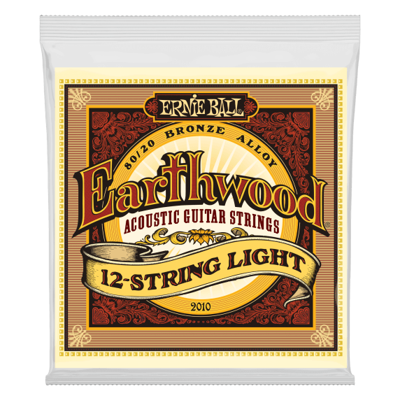 Ernie Ball 12-String Earthwood Phosphor Bronze Acoustic Strings (Light 9-46)