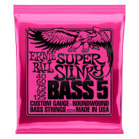 Ernie Ball 5-String Super Slinky Nickel Wound Electric Bass Strings (40-125)