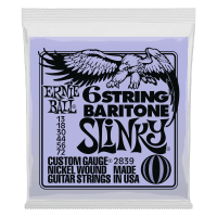 Ernie Ball 6-String Baritone Slinky Guitar Strings (13-72) 