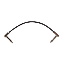 Ernie Ball 6in Single Flat Ribbon Patch Cable - Black (15.24cm / 6in)