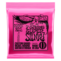 Ernie Ball 7-String Super Slinky Nickel Electric Guitar Strings (9-52 Gauge)