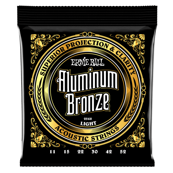 Ernie Ball Aluminium Bronze Acoustic Guitar Strings (Light - 11-52)