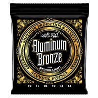 Ernie Ball Aluminium Bronze Acoustic Guitar Strings (Medium Light - 12-54)