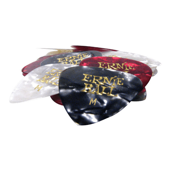 Ernie Ball Assorted Medium Pearloid Cellulose Guitar Picks - 24 Pack