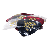Ernie Ball Assorted Medium Pearloid Cellulose Guitar Picks - 24 Pack