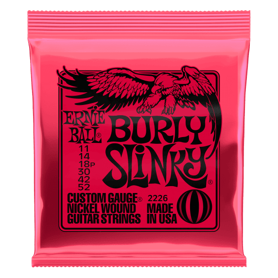 Ernie Ball Burly Slinky Nickel-Wound Electric Guitar Strings (11-52 Gauge)
