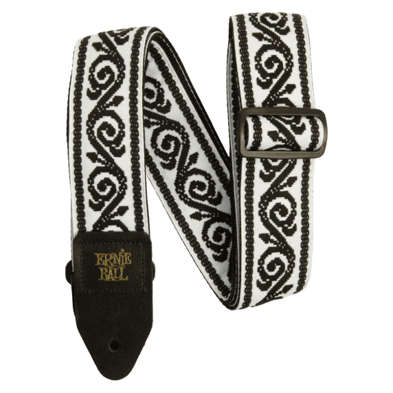 Ernie Ball Classic Jacquard Electric and Bass Guitar Strap - Black Vine