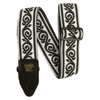 Ernie Ball Classic Jacquard Electric and Bass Guitar Strap - Black Vine