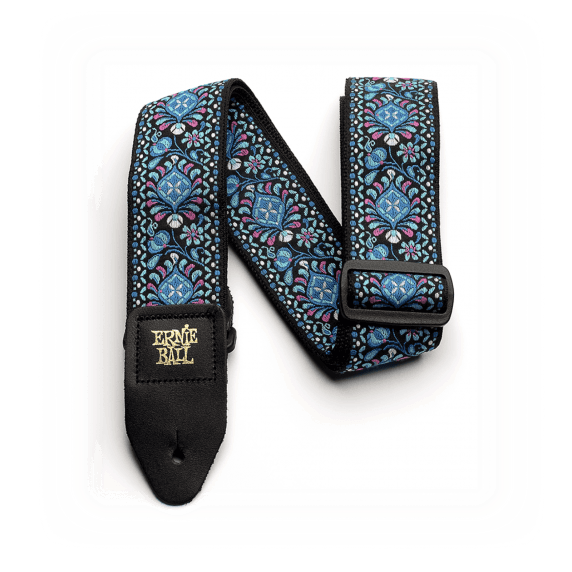 Ernie Ball Classic Jacquard Electric and Bass Guitar Strap - Indigo Orchid