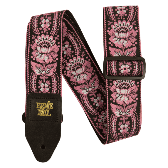 Ernie Ball Classic Jacquard Electric and Bass Guitar Strap - Pink Orleans
