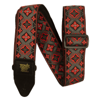 Ernie Ball Classic Jacquard Electric and Bass Guitar Strap - Red King