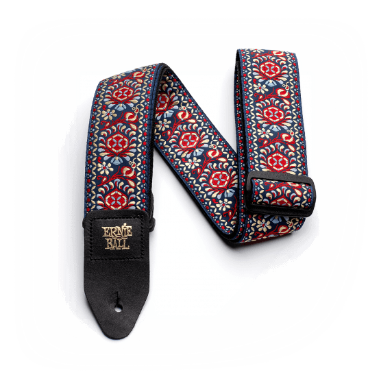 Ernie Ball Classic Jacquard Electric and Bass Guitar Strap - Royal Bloom