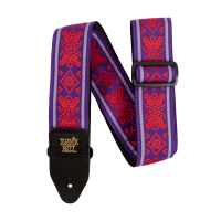 Ernie Ball Classic Jacquard Electric and Bass Guitar Strap - Royal Flush Red