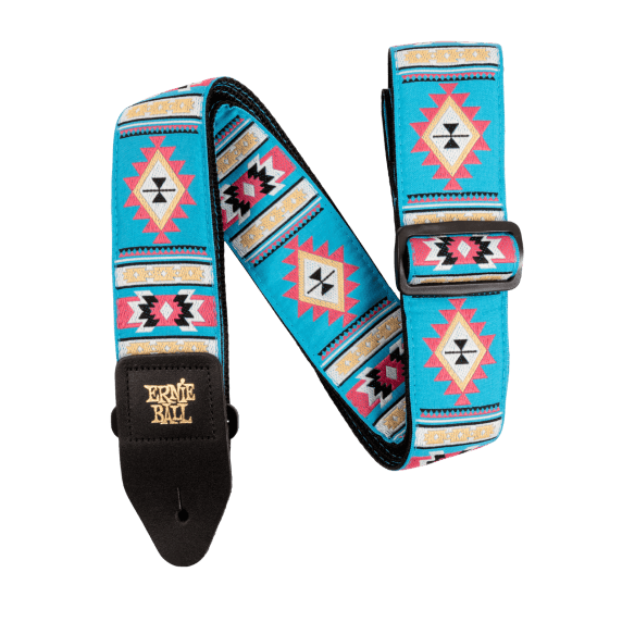 Ernie Ball Classic Jacquard Electric and Bass Guitar Strap - Sedona Blue