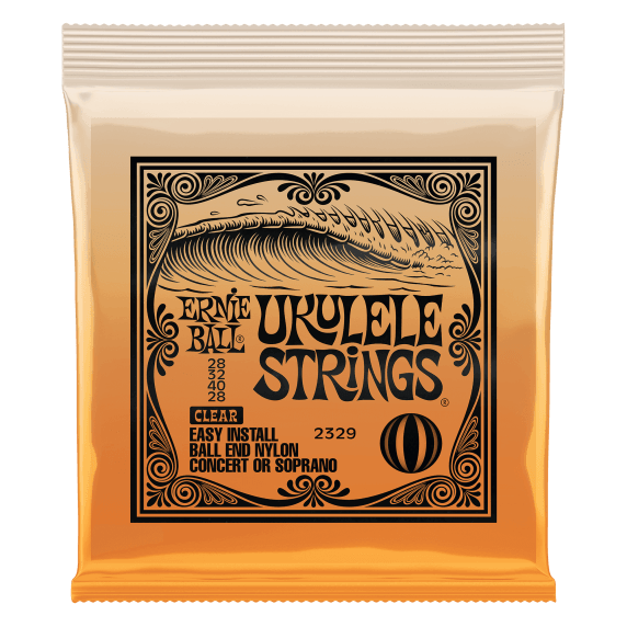 Ernie Ball Concert/Soprano Nylon Ball End Ukulele Strings - Clear (.028 - .040)