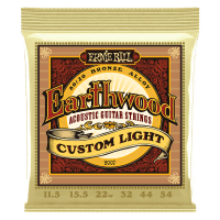 Ernie Ball Custom Light Earthwood 80/20 Bronze Acoustic Guitar Strings (11.5 - 54 Gauge)