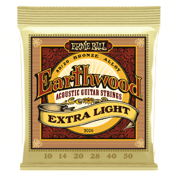 Ernie Ball Earthwood Extra Light 80/20 Bronze 2006 Acoustic Strings (10-50 Gauge)