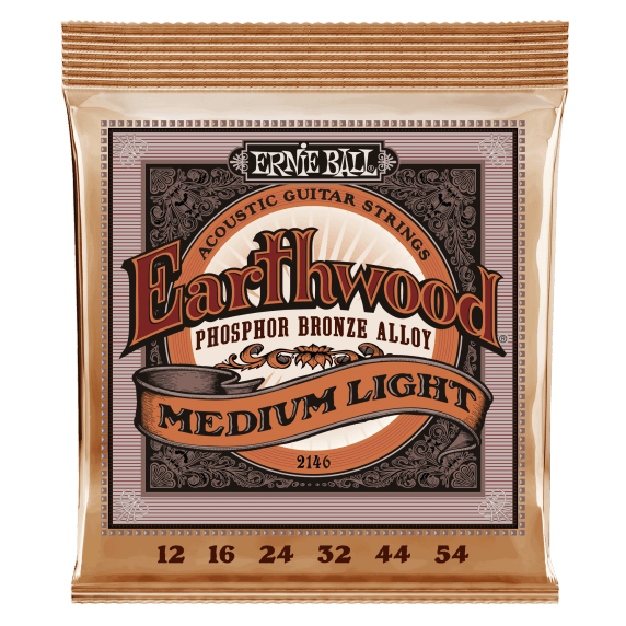Ernie Ball Earthwood Phosphor Bronze Acoustic Guitar Strings (12-54)